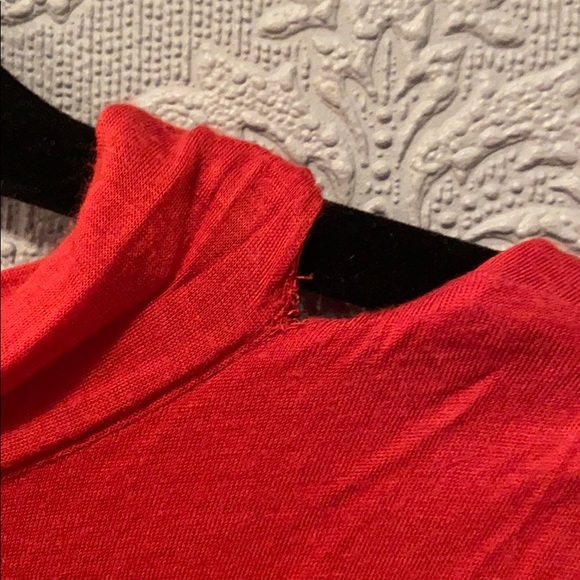 2/$20 Robert Rodriguez brick red modal tie neck top - Picture 5 of 5